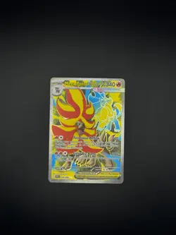 Mega Pyroar ex 099/086 Ultra Rare Chaos Rising Pokemon Holo Near Mint - Image 1