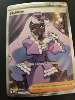 Jacinthe SIR Trainer Supporter 122/088 & Jacinthe 110/088 Double Rare Pokemon - Image 3