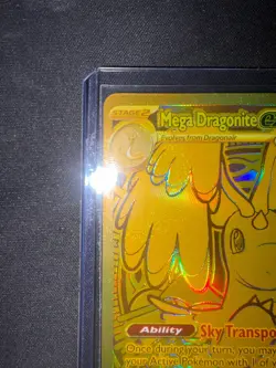 Near Mint Mega Dragonite Ex 295/217 GOLD HYPER RARE POKEMON ASCENDED HEROES - Image 2