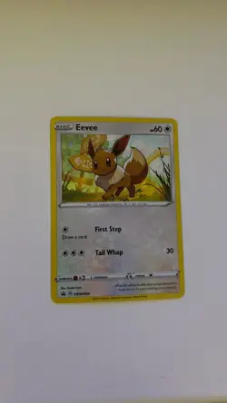 Eevee SWSH095 Black Star Promo Pokemon TCG Card 2020 Holo Rare NM - Image 1