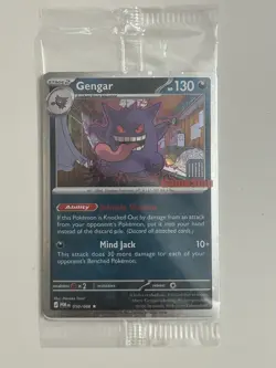 Pokemon Gengar 050/088 GameStop Exclusive Cosmo Holo Promo Card NM Sealed - Image 1