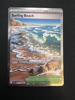 Pokemon TCG Surfing Beach Full Art Trainer Chaos Rising 114/086 - Image 1