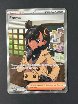 Pokemon Emma 107/086 Full Art Ultra Rare Supporter Chaos Rising - Image 1