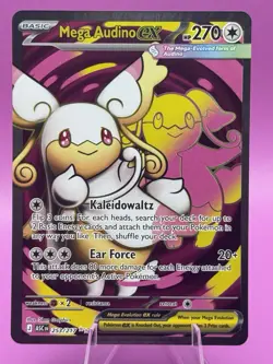 Pokemon TCG Mega Audino Ex 253/217 Ascended Heroes Ultra Rare NM Card - Image 1