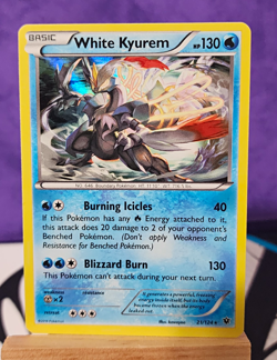 Pokemon TCG White Kyurem Fates Collide 2016 Holo Rare Basic HP130 Eng 21/124 - Image 1