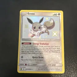 Pokemon Eevee TCG SV41/SV94 Hidden Fates Shiny Vault Holo Rare NM Condition - Image 1