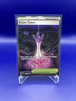 Pokemon TCG Prism Tower Trainer 111/86 Chaos Rising Ultra Rare Holo English NM - Image 1