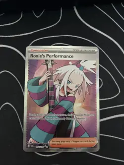 Pokemon TCG Roxie's Performance 112/086 Chaos Rising Ultra Rare Full Art Holo - Image 1