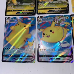 Pikachu Pokemon Card lot of 21 NM-M; V, VMAX, PROMO, Holo, Reverse Holos - Image 5