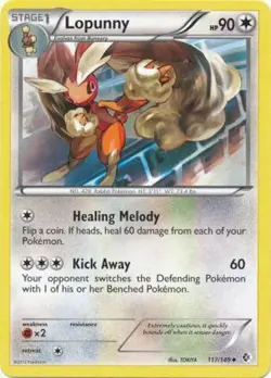 Pokemon - Lopunny - 117/149 - Uncommon - BW - Boundaries Crossed - NM - Image 1