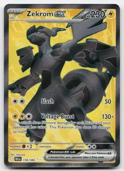 Zekrom ex 158/086 NM - Black Bolt - Ultra Rare - Pokemon TCG - Image 1