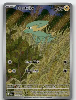 ELECTRIKE 196/182 ILLUSTRATION RARE DESTINED RIVALS POKEMON NEAR MINT - Image 1