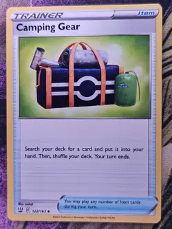 Camping Gear 122/163 Uncommon Battle Styles Pokemon Near Mint - Image 1