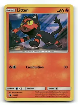 Litten - SM02 Holo Promo Sun & Moon Promo Pokemon Holo LP - Image 1