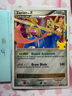 Pokemon TCG 25th Zacian Lv.X SWSH135 Black Star Promo Rare Holo NM - Image 1