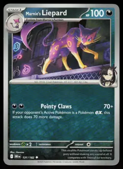Marnie's Liepard 131/182 Uncommon Destined Rivals Pokemon Near Mint - Image 1
