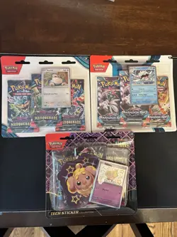 Pokemon TCG - 3 Pack Blister Bundle - Scarlett & Violet - Rift/Twilight/PalFates - Image 1