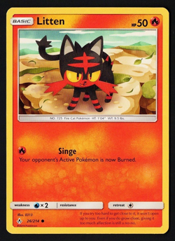 Litten 26/214 Unbroken Bonds 2019 Pokemon TCG - Image 1