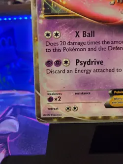 Pokemon TCG Mewtwo-EX Card 54/99 World Championship 2012 - HP - Image 3