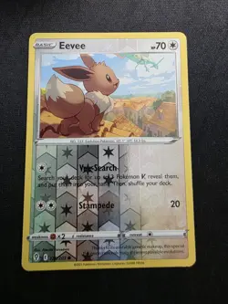 Pokemon TCG Evolving Skies Eevee 125/203 Reverse Holo - Image 1