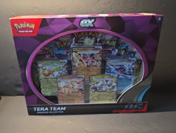 NEW Pokemon Tera Team Premium Collection promo cards 5 Foils 9 TCG Booster Packs - Image 1