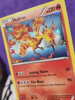 Pokemon TCG Moltres 14/99 Next Destinies Holo Rare Basic HP120 English - Image 3