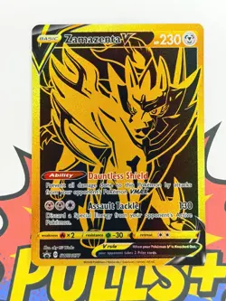Zamazenta V Full Art Black Star Promo Sword & Shield SWSH 077 Pokemon TCG - Image 1