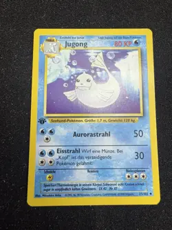 Pokemon TCG Dewgong (Jugong) Base Set 25/102 Regular 1st Edition Uncommon GERMAN - Image 1