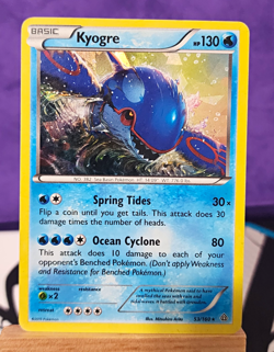 Pokemon TCG Kyogre 53/160 Deck Exclusives 2015 Cracked Ice Holo Rare - Image 1