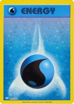 BASIC WATER ENERGY 033/034 HOLO TRADING CARD GAME CLASSIC POKEMON NM - Image 4
