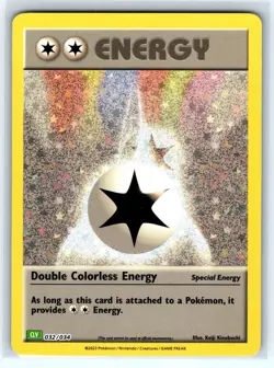 DOUBLE COLORLESS ENERGY (CLC) 032/034 HOLO TRADING CARD GAME CLASSIC POKEMON NM - Image 1