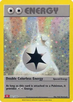 DOUBLE COLORLESS ENERGY (CLC) 032/034 HOLO TRADING CARD GAME CLASSIC POKEMON NM - Image 4