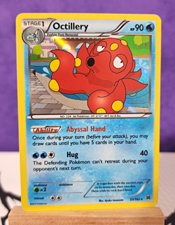 Pokemon TCG Octillery 33/162 XY BREAKthrough Stage 1 HP90 Holo Rare Eng - Image 1