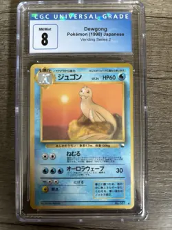 1998 Pokemon Japanese Vending Series 2 Dewgong CGC 8 Blue Label - Image 1