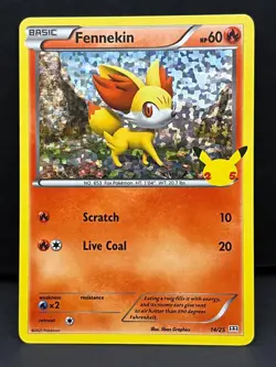 Fennekin 014/025 Promo McDonald's 25th Anniversary Promos Pokemon Holo Near Mint - Image 1