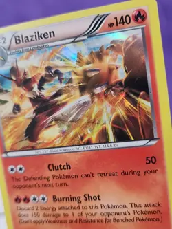 Pokemon TCG Blaziken 14/111 XY Furious Fists 2014 Stage 2 HP140 Holo Rare Eng - Image 3