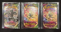Pokemon Vivid Voltage Booster Pack NEW FACTORY SEALED - Unsearched - Lot of 3 - Image 1