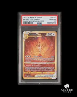 PSA 10 GEM MT Arceus VSTAR Gold Secret GG70/GG70 Pokemon Crown Zenith GG - Image 1
