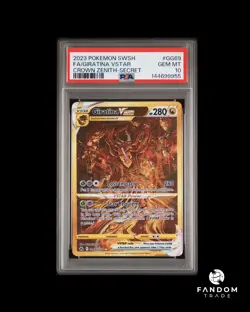 PSA 10 GEM MT Giratina VSTAR Gold Secret GG69/GG70 Pokemon Crown Zenith GG - Image 1