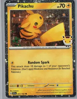 Pikachu (Pokemon Day 2026) 051/162 Holo Pokemon Near Mint - Image 1