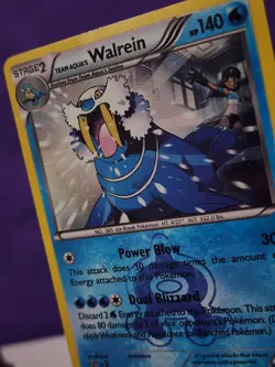 Pokemon TCG Team Aqua's Walrein 5/34 Double Crisis Stage 2 HP 140 Holo Rare - Image 3