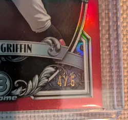 2026 Bowman Chrome Konnor Griffin Red Refractor Bowman Sterling 4/5 SSP Pirates - Image 2