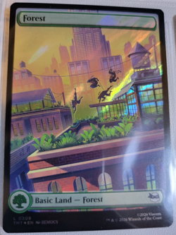 Holo Foil Forest # 309 - TMNT - TMT - MTG Basic Land Cards Magic The Gathering - Image 1