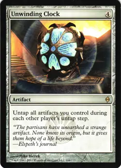 Unwinding Clock - New Phyrexia MTG Magic the Gathering - Image 1