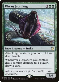 MTG Ohran Frostfang, Light Play, English The List Reprints - Image 1