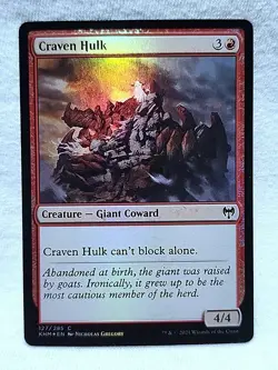 Craven Hulk 127/285 Common Foil Kaldheim Magic: The Gathering - Image 1