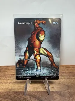 Iron Man Counterspell MTG 0052 Borderless Marvel Super Heroes NM - Image 1