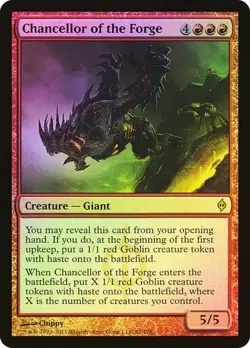 New Phyrexia MTG Foil Chancellor of the Forge Magic - Image 1