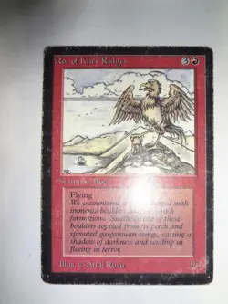 MTG MAGIC THE GATHERING CARD ORIGINAL BETA RED ROC OF KHER RIDGES CREATURE RARE - Image 1
