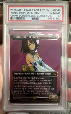 Yuna, Hope of Spira (Borderless) (Surge Foil) Final Fantasy Foil - Image 1